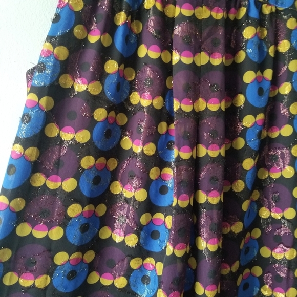 Anna Sui For Target Metallic Mod Dress Small - Picture 8 of 13